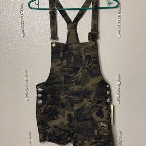 Camo Shorts Overalls